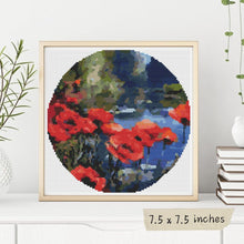 Poppies by the Pond Cross Stitch Kit