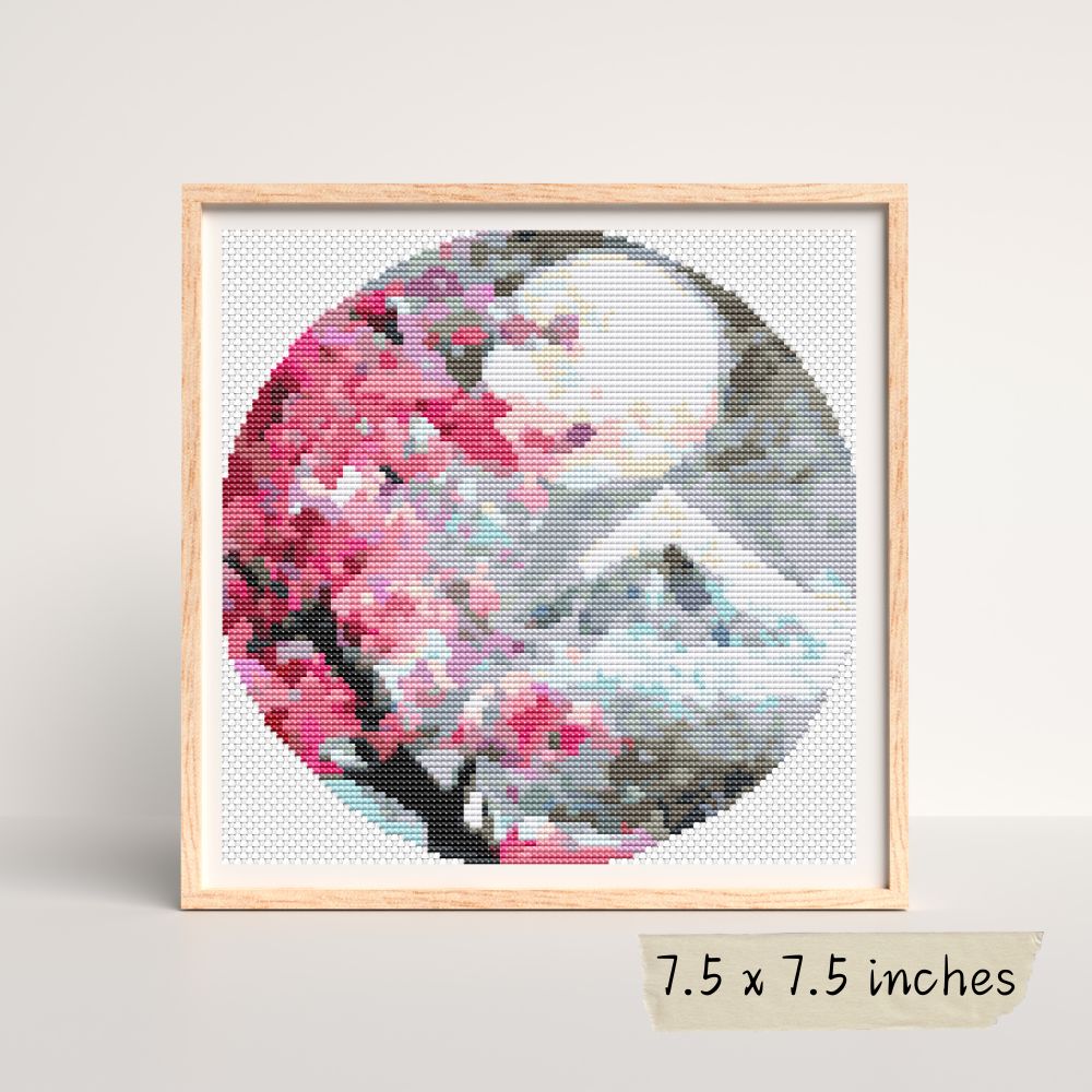 Pink Blossoms Cross Stitch Kit | The Art of Stitch