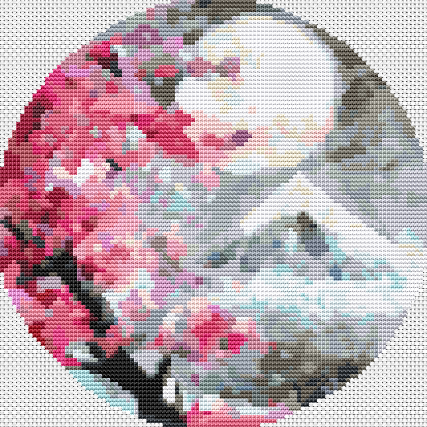 Pink Blossoms Cross Stitch Kit | The Art of Stitch