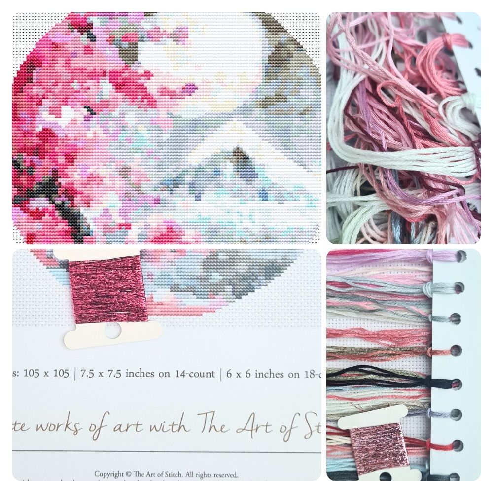 Pink Blossoms Cross Stitch Kit | The Art of Stitch