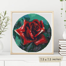 The Red Rose Cross Stitch Pattern | The Art of Stitch