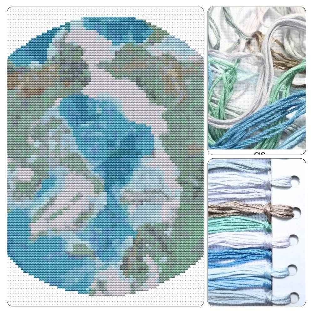 The Arctic Ocean Circular Cross Stitch Kit
