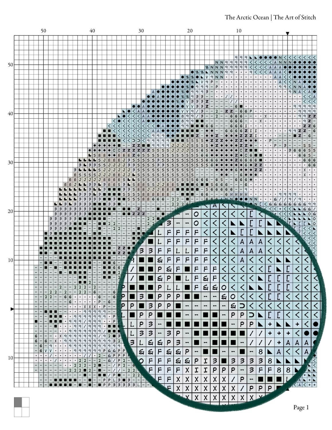 The Arctic Ocean Circular Cross Stitch Kit - Circular Cross Stitch Kit - The Art of Stitch