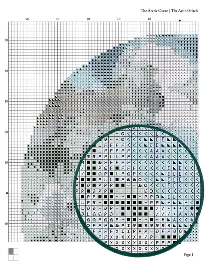 The Arctic Ocean Circular Cross Stitch Kit - Circular Cross Stitch Kit - The Art of Stitch