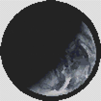Night and Day Circular Cross Stitch Kit