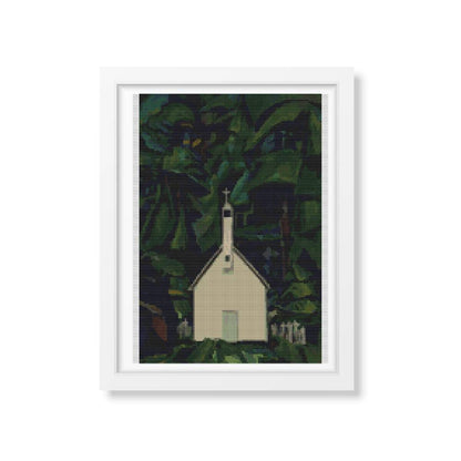 Indian Church Cross Stitch Pattern | Emily Carr