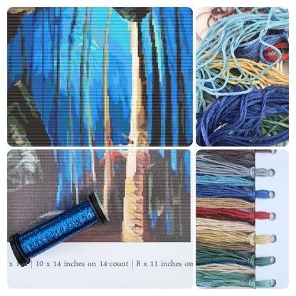 Blue Sky Cross Stitch Kit | Emily Carr