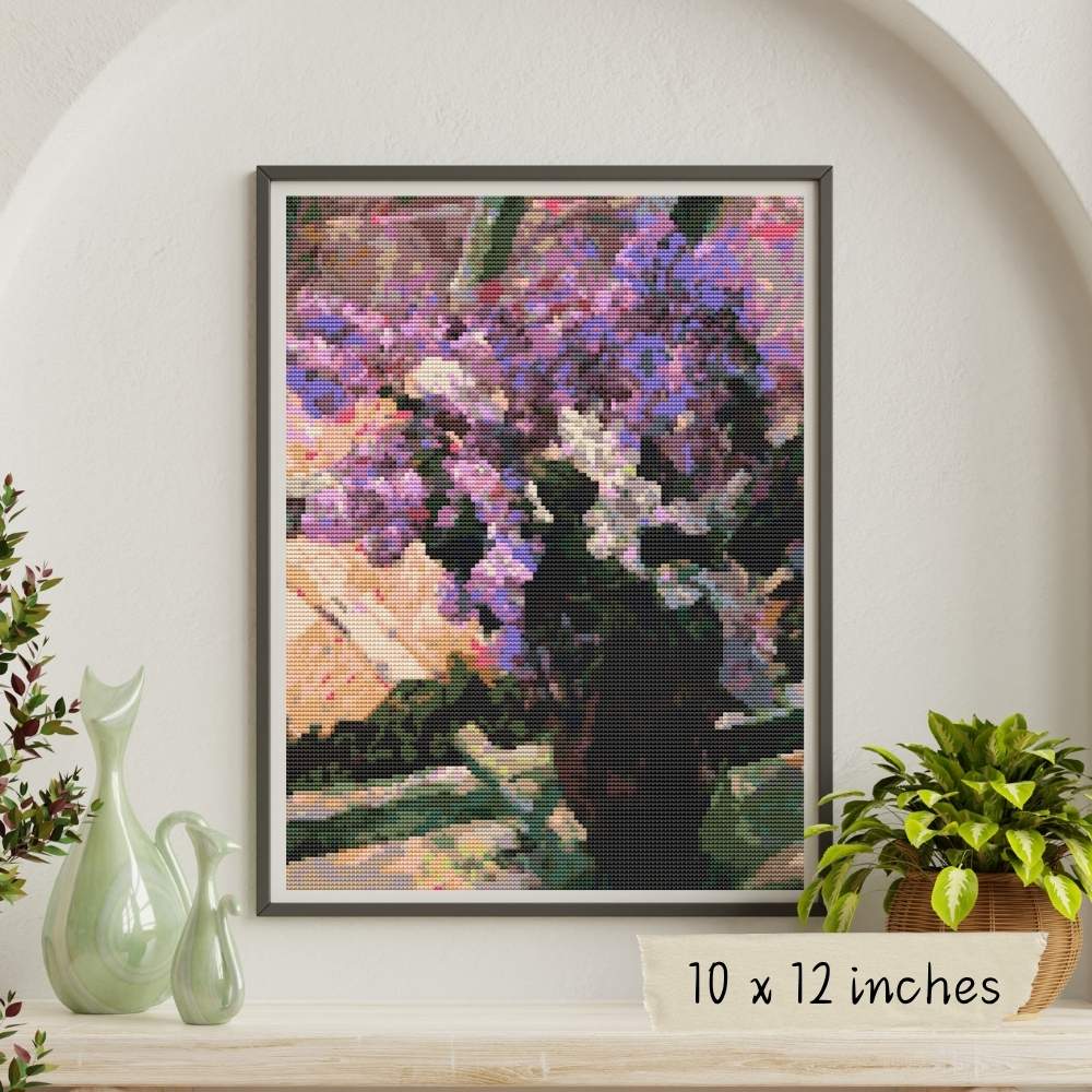 Lilacs in a Window Cross Stitch Kit