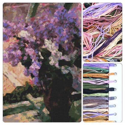 Lilacs in a Window Cross Stitch Kit