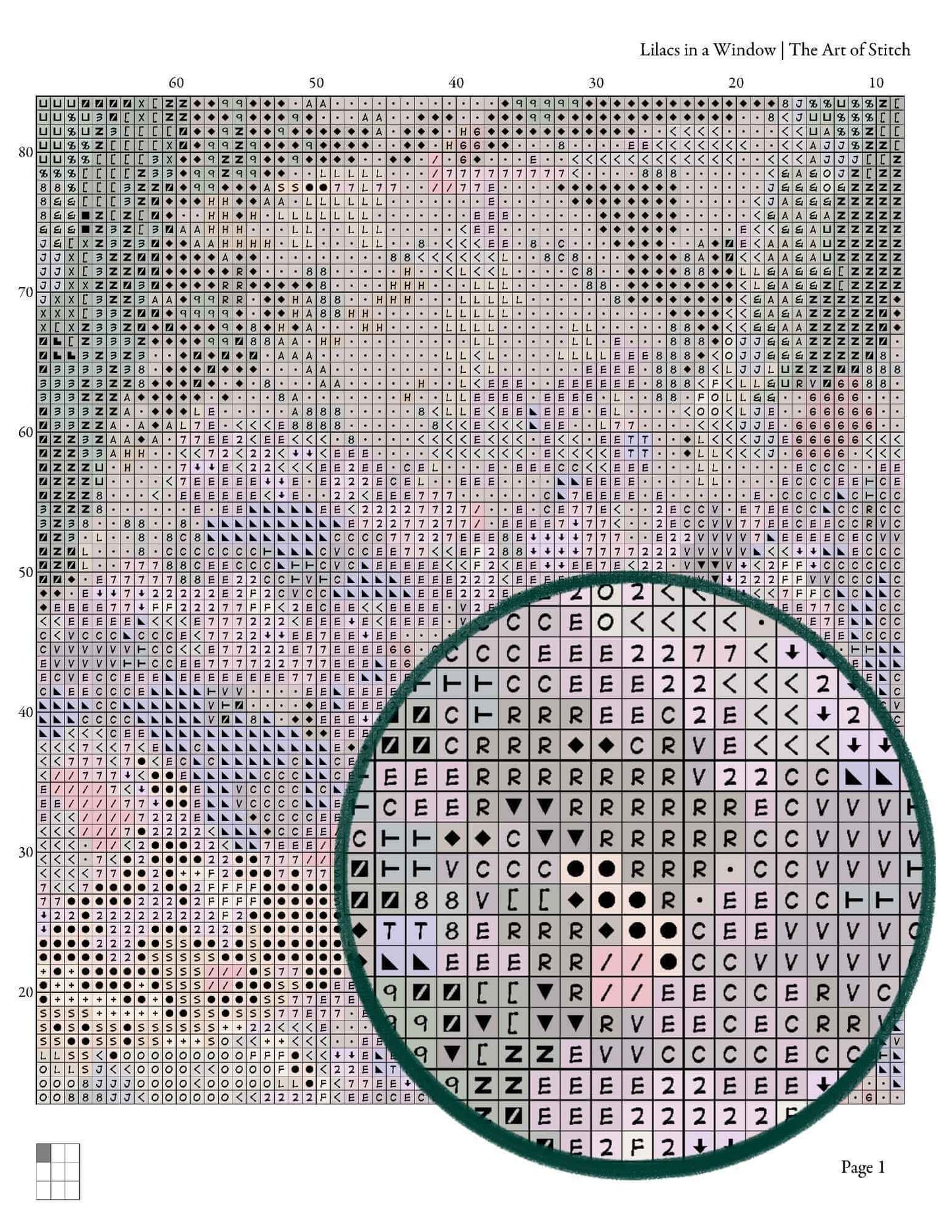 Lilacs in a Window Cross Stitch Kit - Premium Cross Stitch Kit - Mary Cassatt