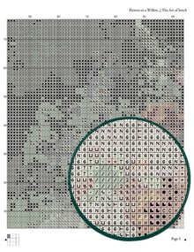 Flowers in a Willow Basket Cross Stitch Pattern - Premium Cross Stitch Pattern - Eugène Henri Cauchois