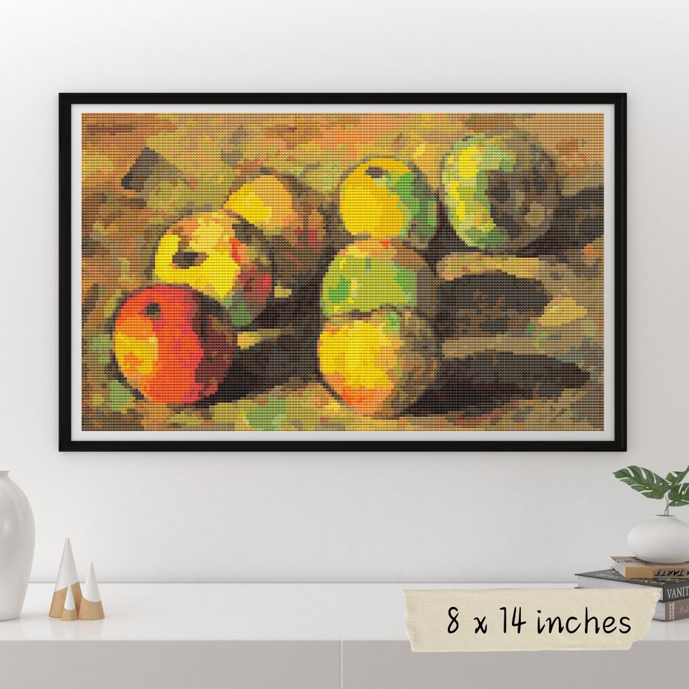 Still Life with Seven Apples Cross Stitch Kit | Paul Cezanne