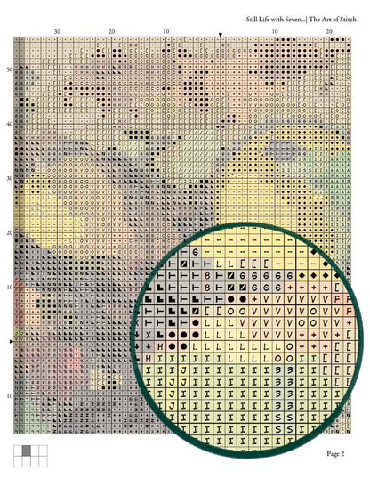 Still Life with Seven Apples Cross Stitch Pattern - Premium Cross Stitch Pattern - Paul Cezanne