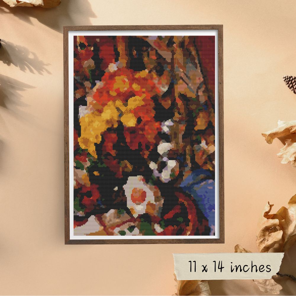 Chrysanthemums Cross Stitch Kit | Paul Cezanne