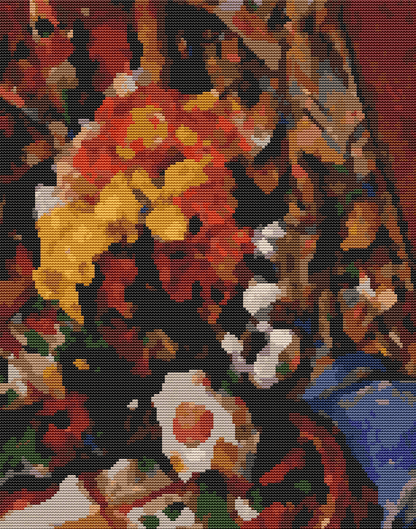 Chrysanthemums Cross Stitch Kit | Paul Cezanne