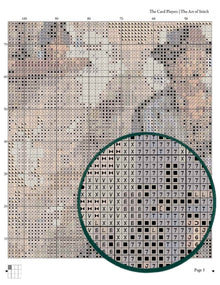 The Card Players Cross Stitch Pattern - Premium Cross Stitch Pattern - Paul Cezanne