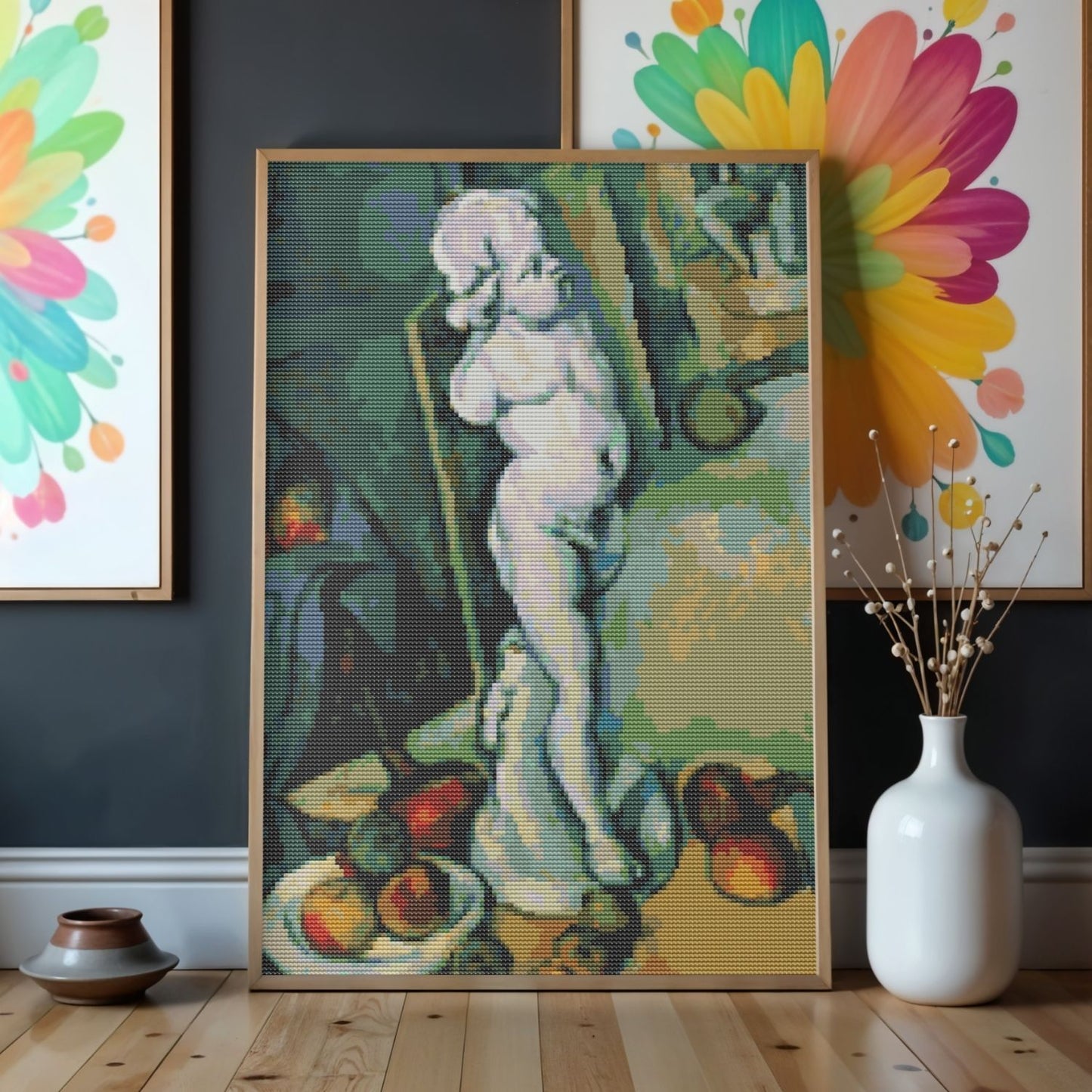 Still Life with Plaster Cupid Cross Stitch Pattern - Premium Cross Stitch Pattern - Paul Cezanne