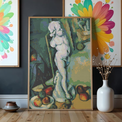 Still Life with Plaster Cupid Cross Stitch Pattern - Premium Cross Stitch Pattern - Paul Cezanne