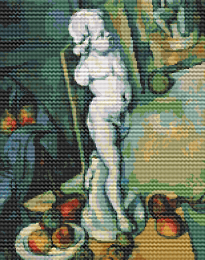 Still Life with Plaster Cupid Cross Stitch Pattern by Paul Cezanne