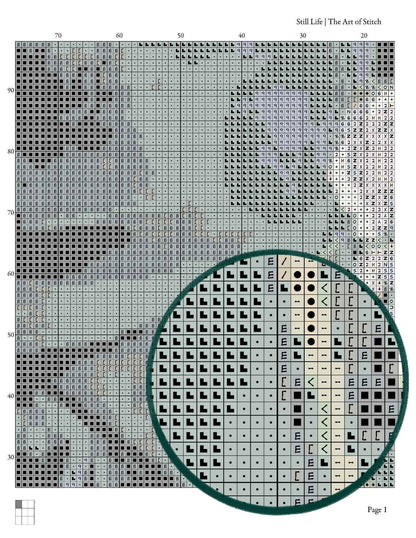 Still Life with Plaster Cupid Cross Stitch Pattern - Premium Cross Stitch Pattern - Paul Cezanne