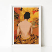 Back of a Nude Cross Stitch Kit - Premium Cross Stitch Kit - William Merritt Chase