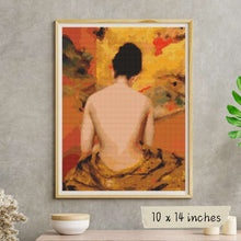 Back of a Nude Cross Stitch Pattern