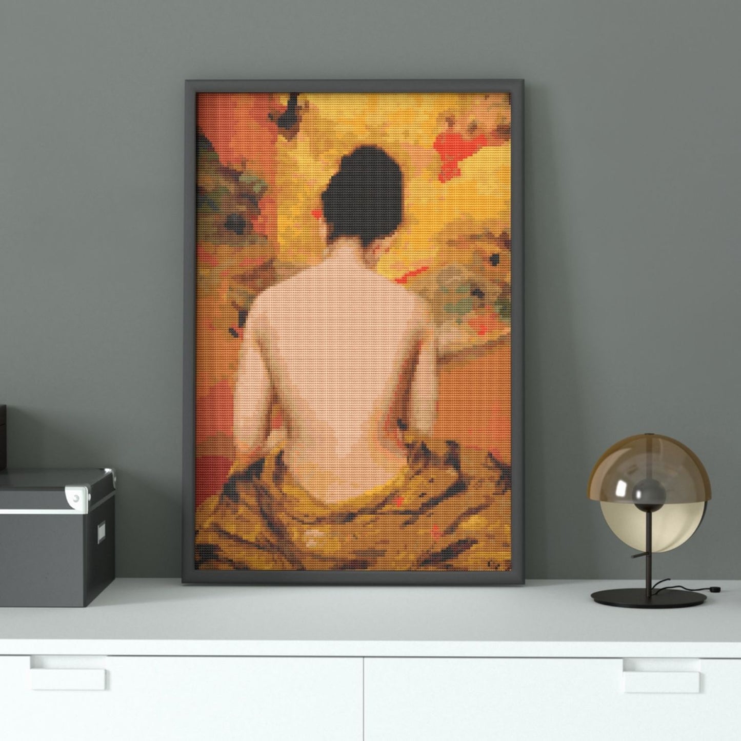 Back of a Nude Cross Stitch Pattern - Premium Cross Stitch Pattern - William Merritt Chase