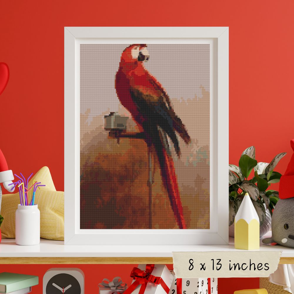 Study of a Parrot Cross Stitch Kit | George Cole