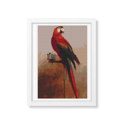 Study of a Parrot Cross Stitch Kit | George Cole