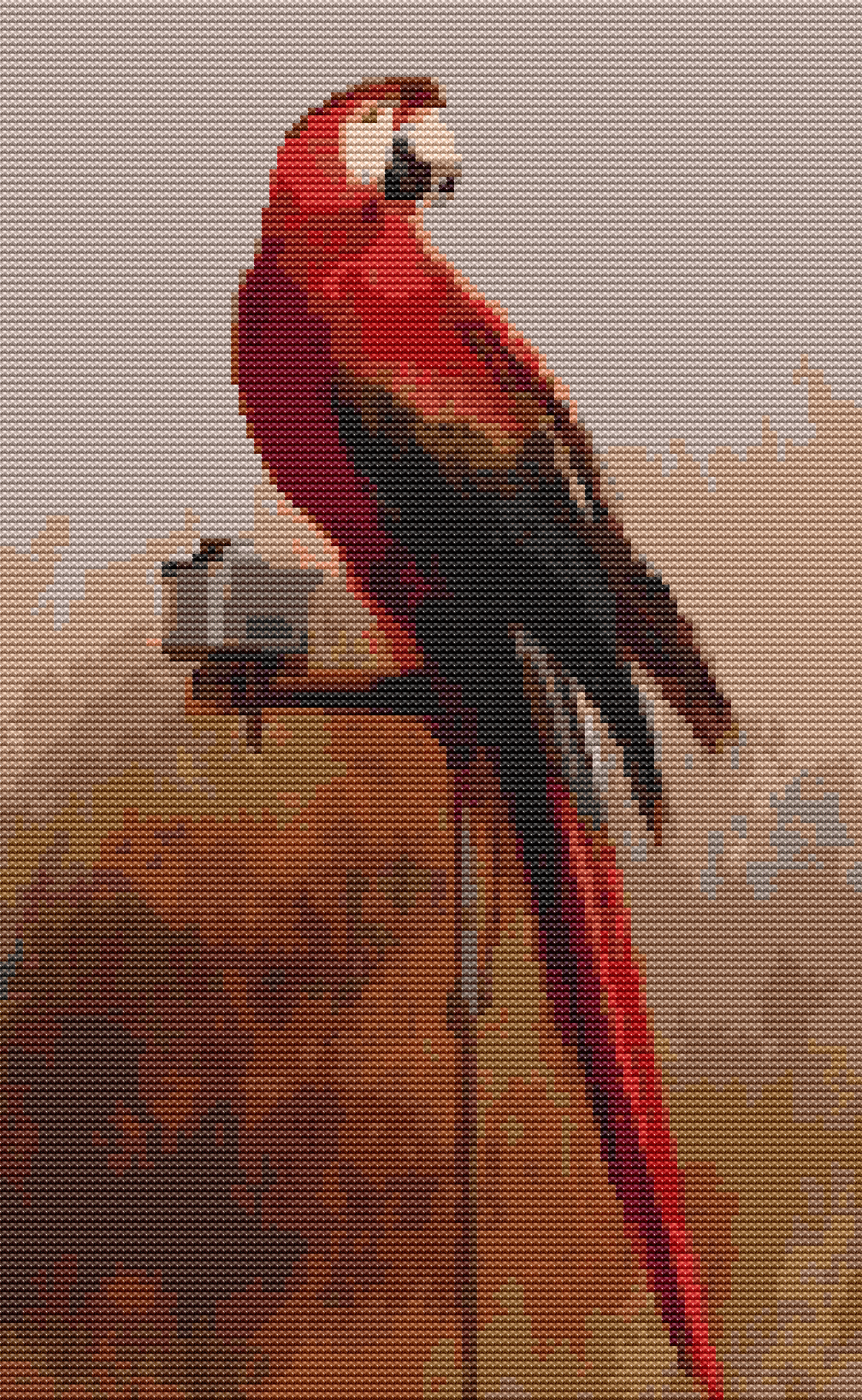 Study of a Parrot Cross Stitch Kit | George Cole