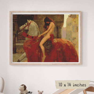 Lady Godiva Cross Stitch Pattern