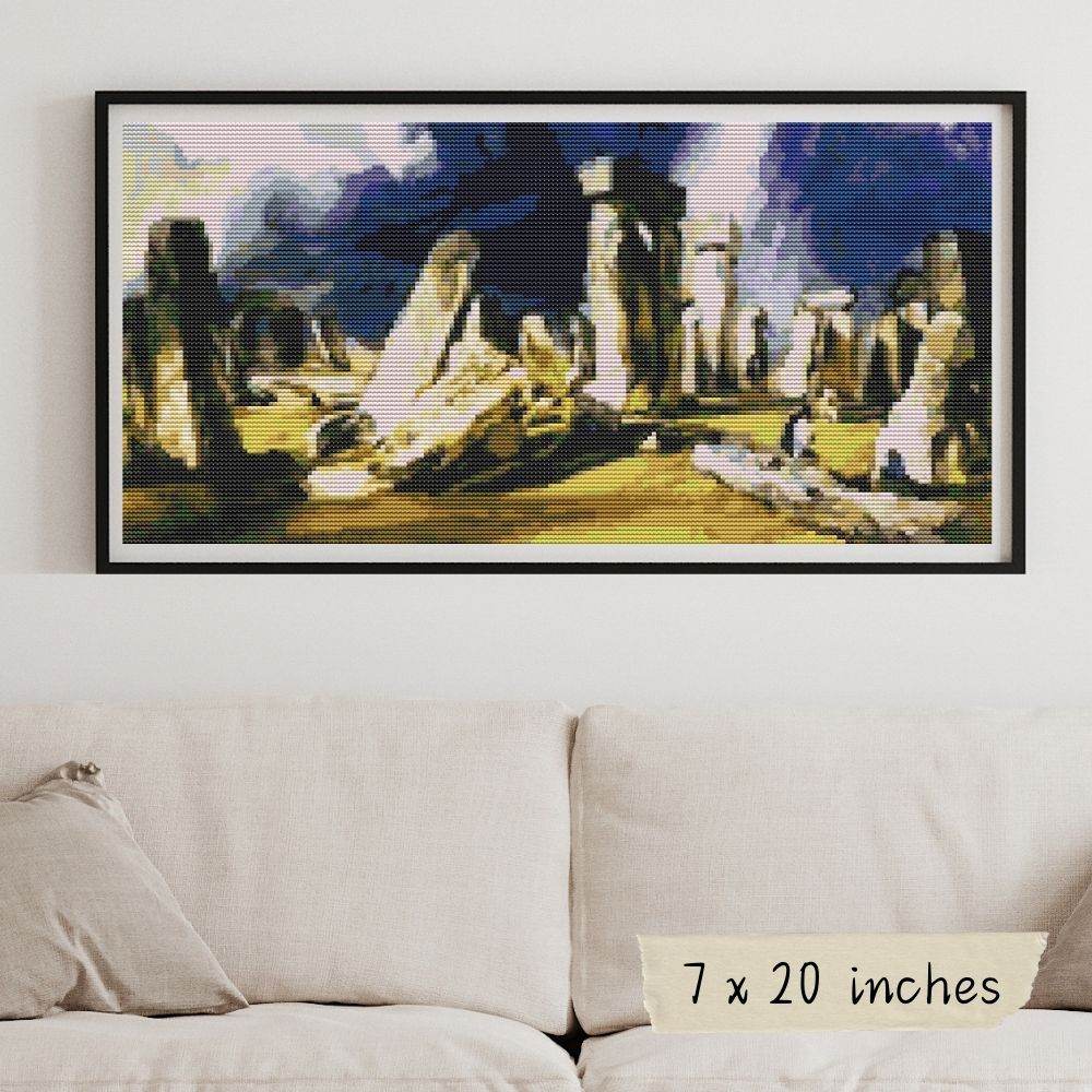 Stonehenge Cross Stitch Pattern by John Constable