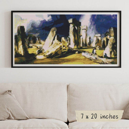 Stonehenge Cross Stitch Pattern by John Constable