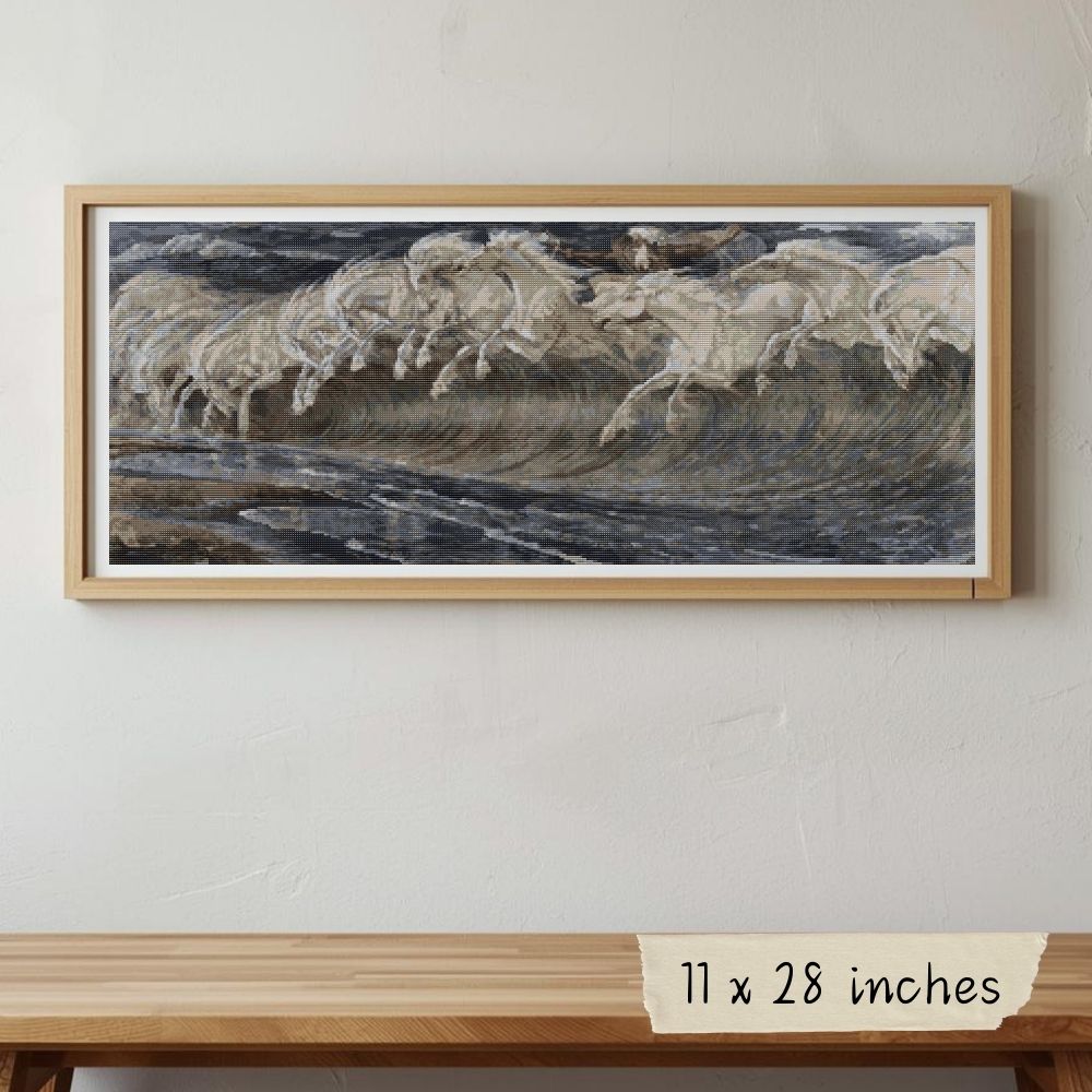 Horses of Neptune Cross Stitch Kit