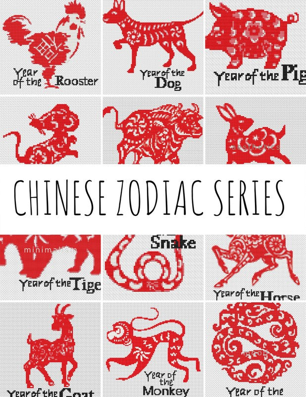 twelve chinese zodiac signs animal patches