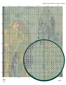Vilabertrin Church Tower Cross Stitch Pattern - Premium Cross Stitch Pattern - Salvador Dalí