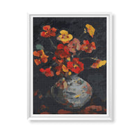 Vase with Petunias Cross Stitch Kit - Premium Cross Stitch Kit - Nicolae Darascu