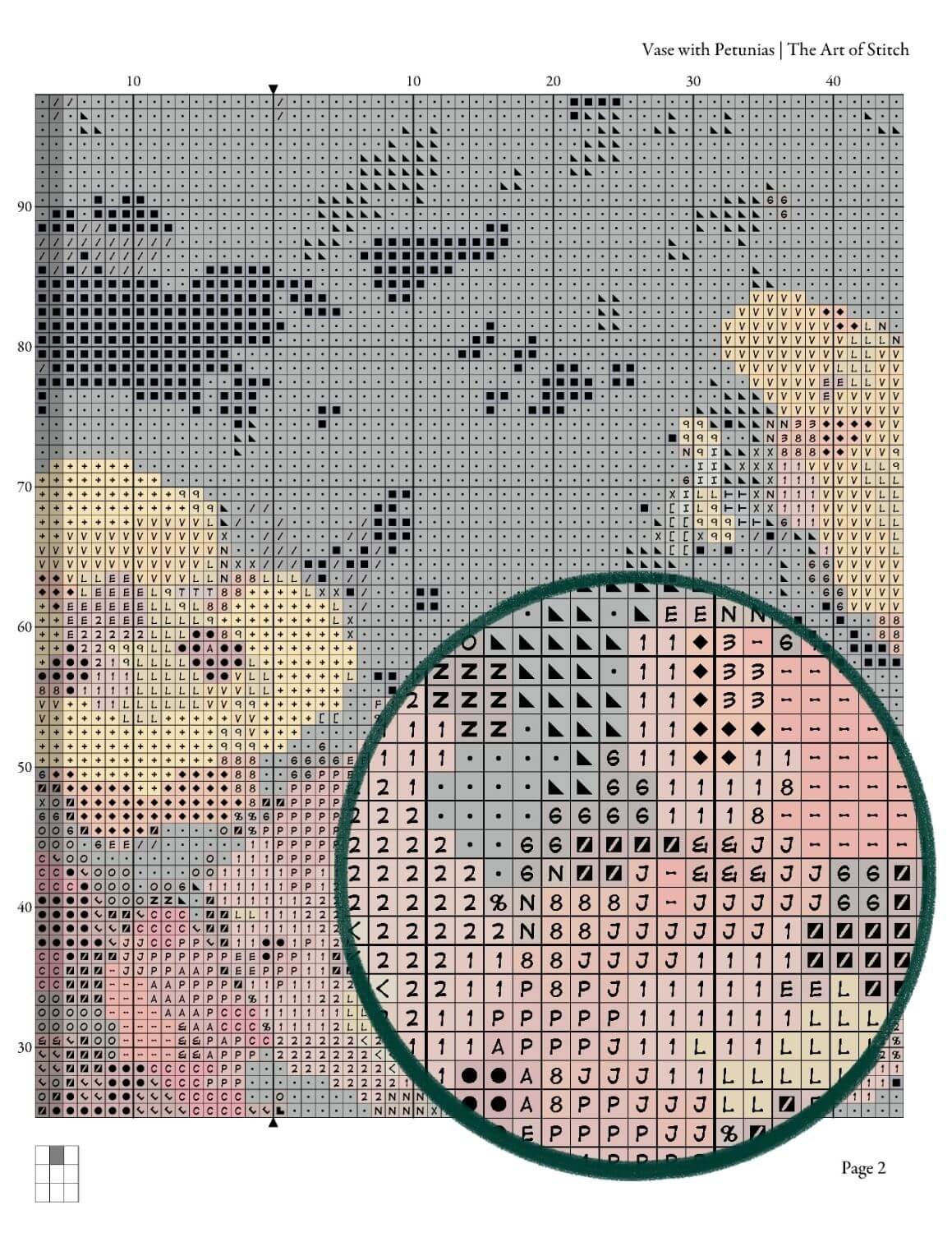 Vase with Petunias Cross Stitch Kit - Premium Cross Stitch Kit - Nicolae Darascu