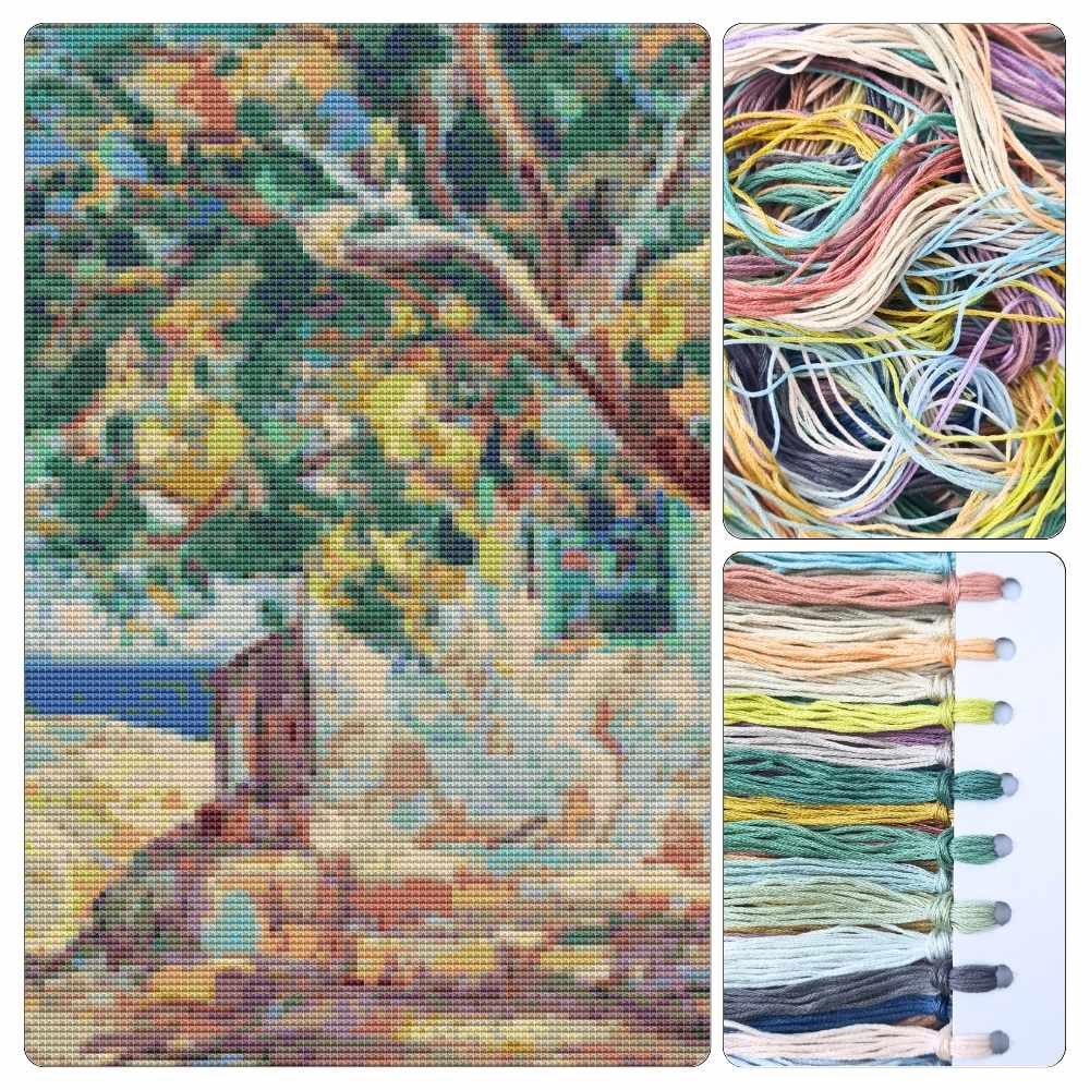 The House with Linden Tree Cross Stitch Kit