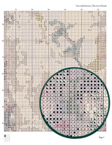 Vase with Peonies Cross Stitch Pattern - Premium Cross Stitch Pattern - Nicolae Darascu