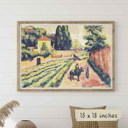 Landscape from Saint Tropez Cross Stitch Kit