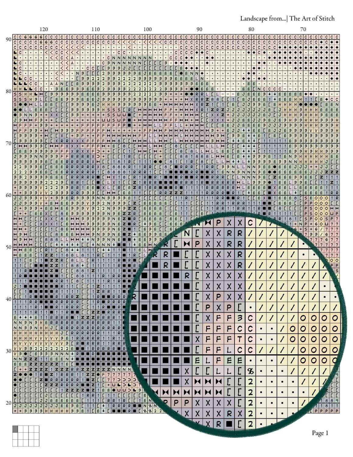 Landscape from Saint Tropez Cross Stitch Pattern - Premium Cross Stitch Pattern - Nicolae Darascu