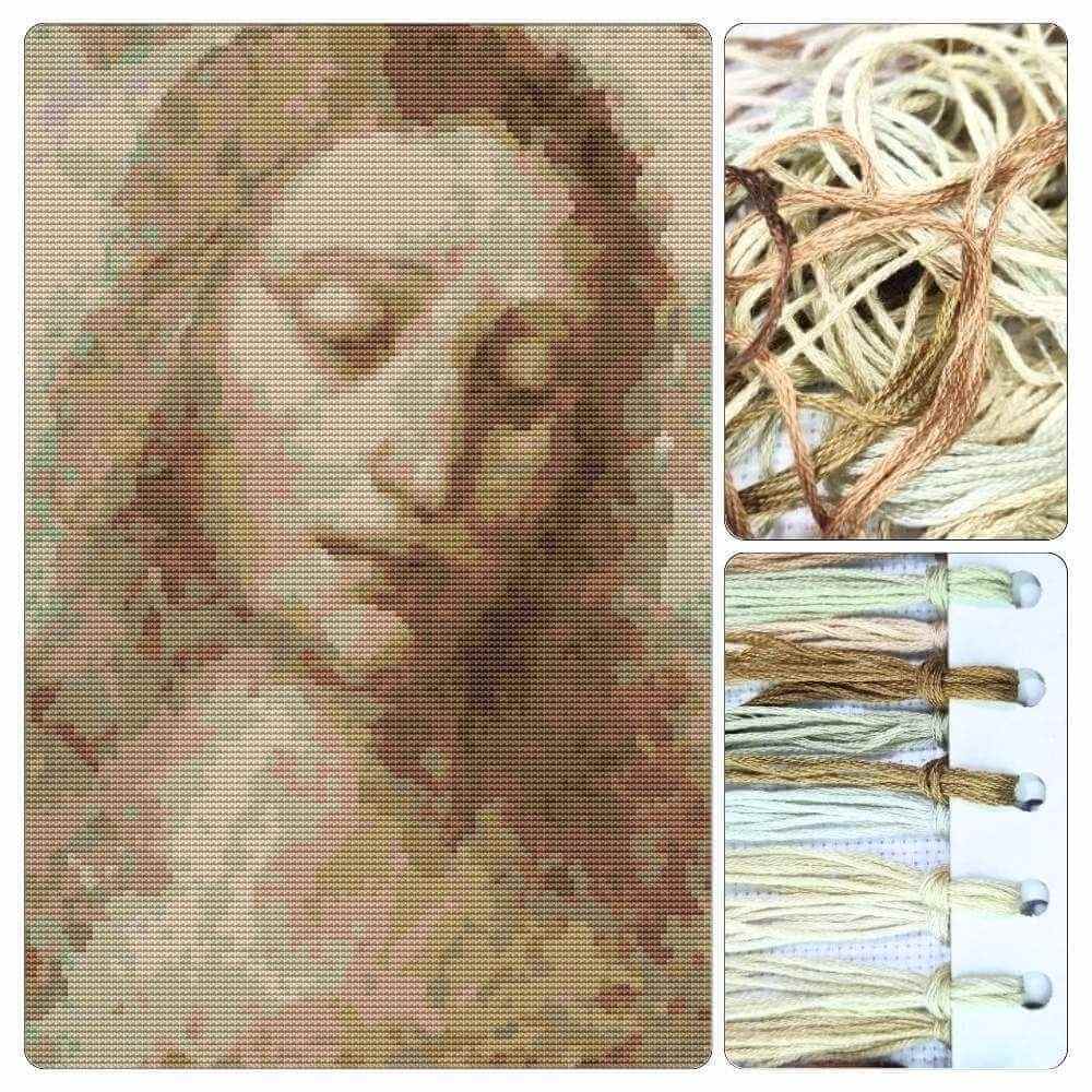 Head of Christ Cross Stitch Kit