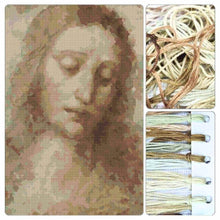 Head of Christ Cross Stitch Kit - Premium Cross Stitch Kit - Leonardo da Vinci