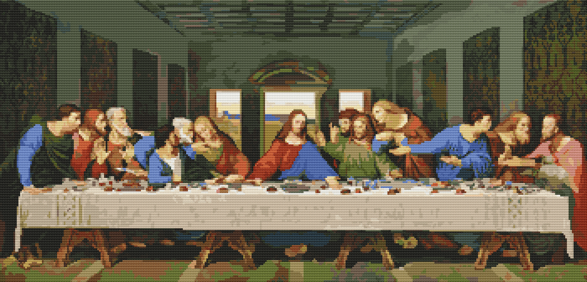 The Last Supper Cross Stitch Kit | Leonardo da Vinci