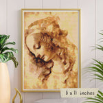 A Woman's Head Cross Stitch Kit