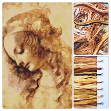 A Woman's Head Cross Stitch Kit - Premium Cross Stitch Kit - Leonardo da Vinci