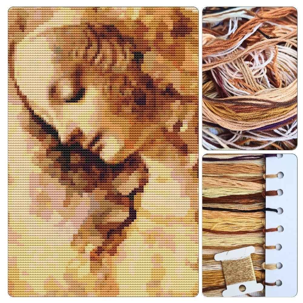 A Woman's Head Cross Stitch Kit