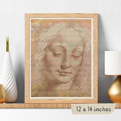La Scapigliata (Female Head) Cross Stitch Pattern