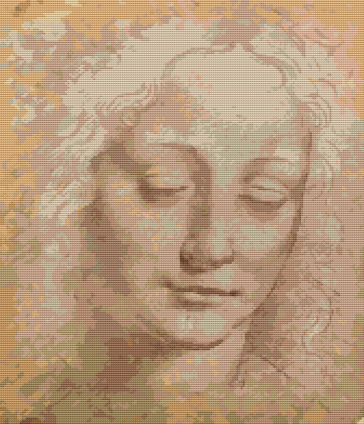 La Scapigliata (Female Head) Cross Stitch Kit - Premium Cross Stitch Kit - Leonardo da Vinci